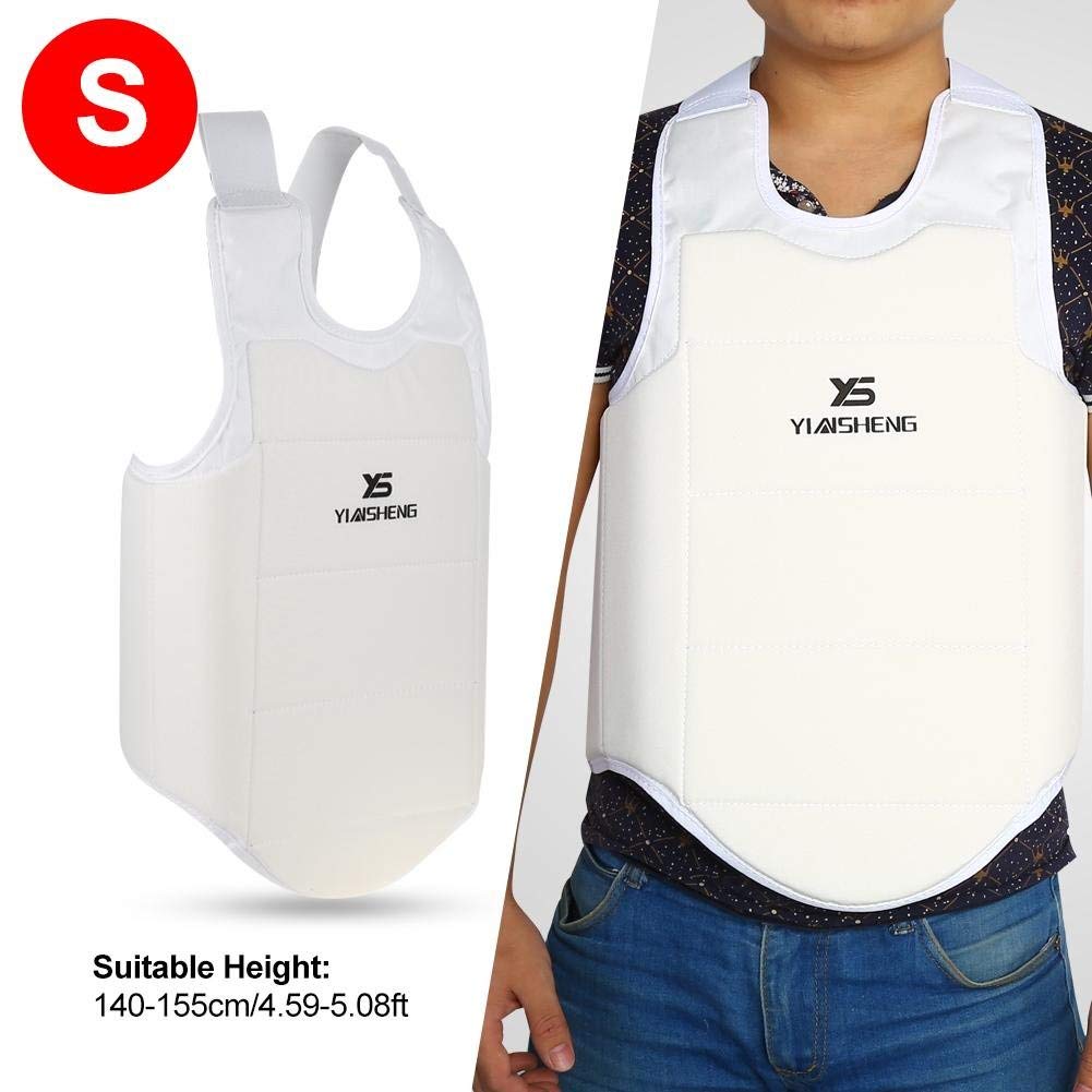 Dilwe Pettorina Sportiva, Unisex Bambino Adulto Arti Marziali Taewondo Scudo Training Body Vest Protector per la Boxe Karate Kickboxing Seno protettore Accessorio