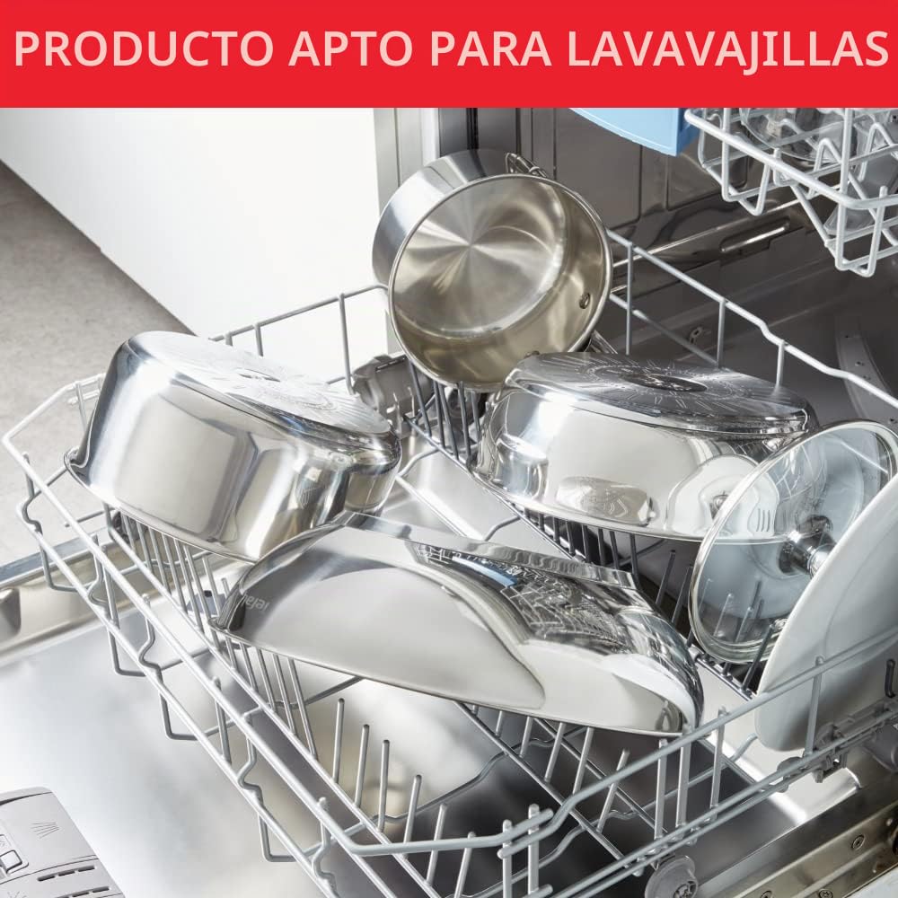 Tefal Comfort MAX - Sartén (Acero Inoxidable), Plata, 30 cm