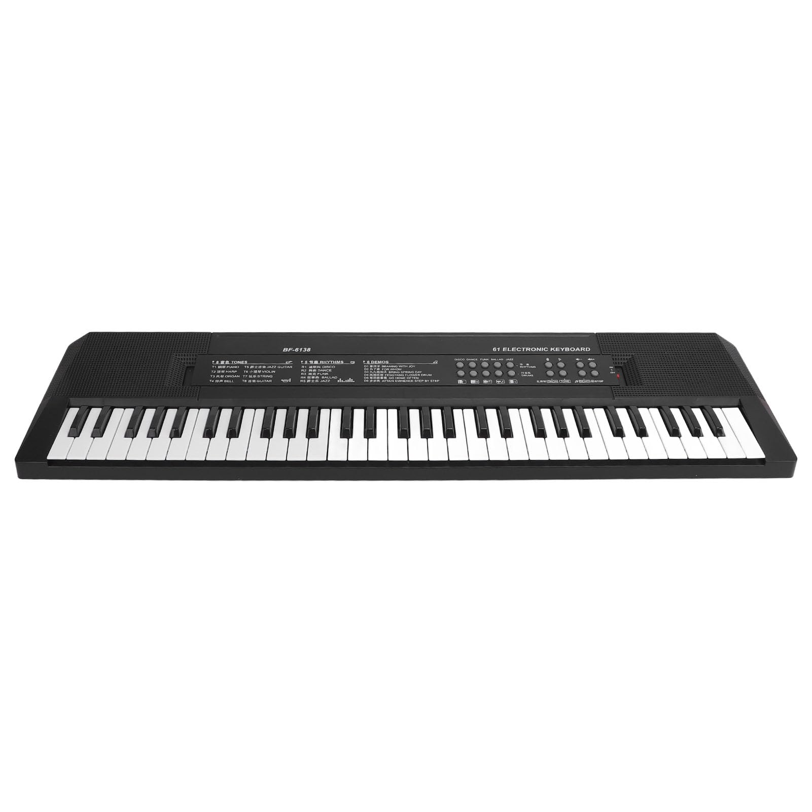 CHICIRIS Pianoforte con Tastiera Elettronica a 61 Tasti, Pianoforte Musicale Digitale Portatile con Microfono, Giocattolo Musicale Educativo per Bambini Principianti 3 4 5 6 7 8 Anni