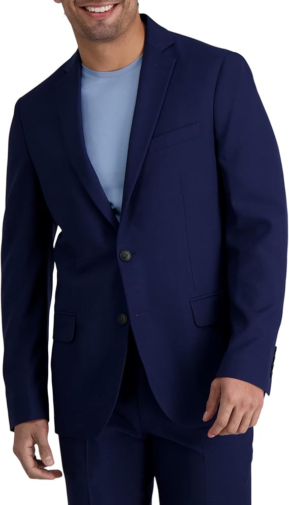 Haggar Men's Smart Wash Repreve Slim Fit Suit Seprate Jacket at Amazon