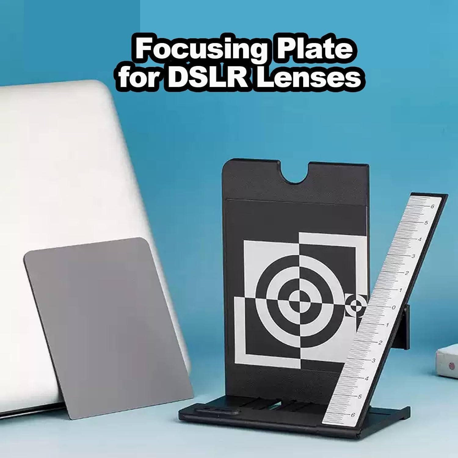 Tabla De Prueba De Reflectividad De Lentes De Monitor, Kit De Tarjeta De Prueba De Microajuste Profesional, Orificio Roscado De 1/4"-20, Nivel De Burbuja Incorporado, Tarjeta De Prueba