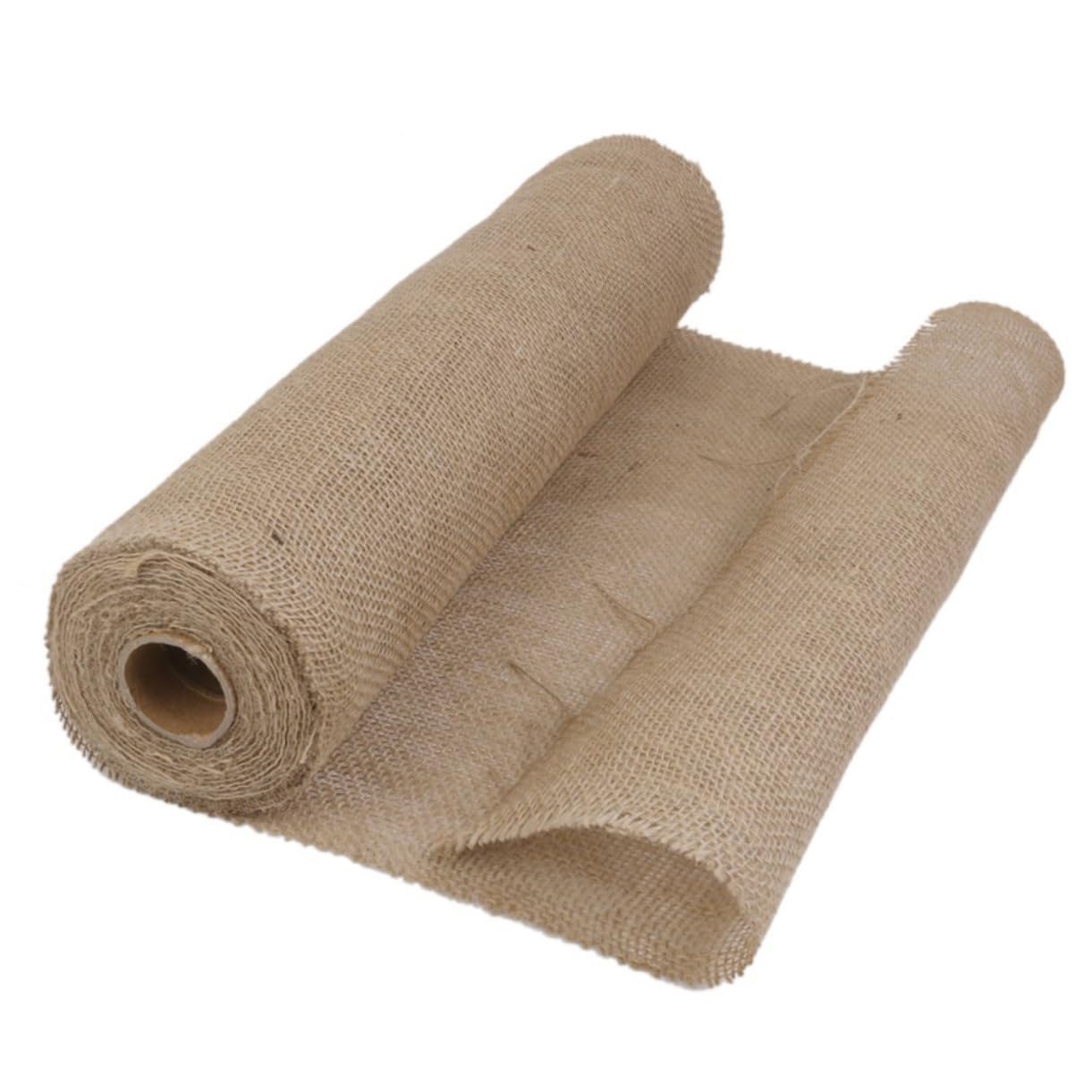 Chemin de table en jute 50 cm x 10 M, décoration rustique et nappe longue