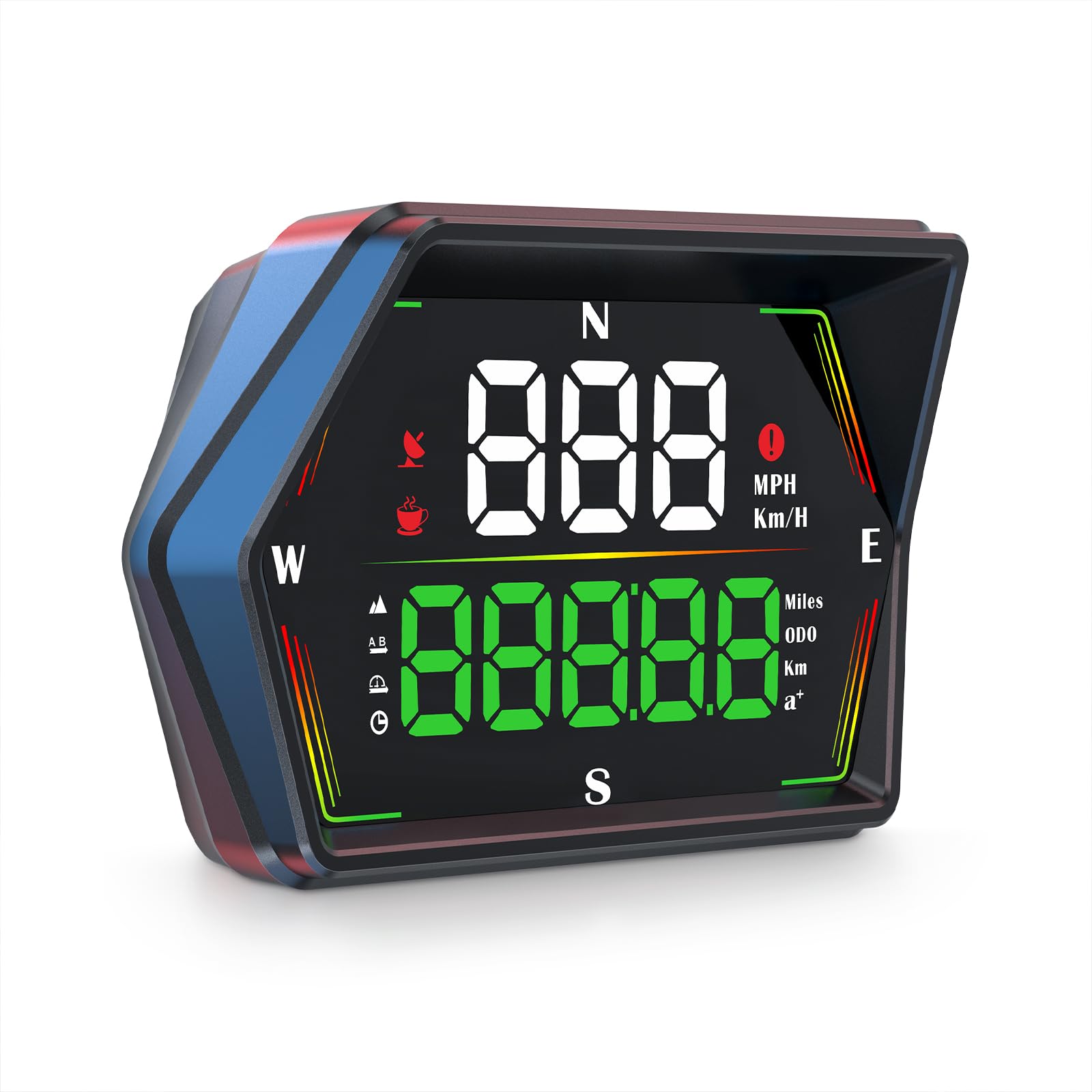 GPS Heads Up Display for Cars HUD, Real-Time Digital Gauge Speedometer, Upgraded 4" Large-Screen, 3-Level Speed Alerts & Fatigue Warning Suitable for All Vehicles-image-6