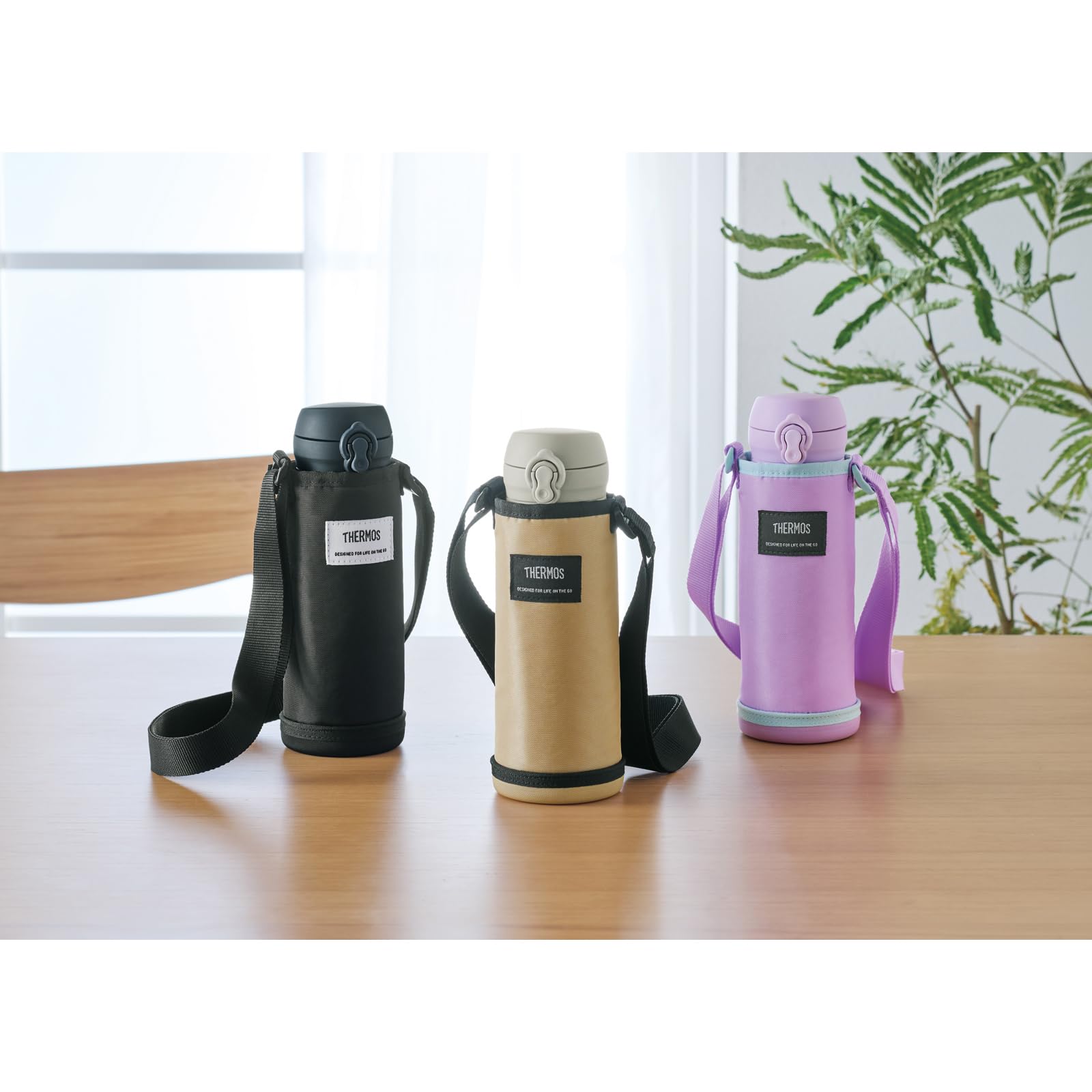 Amazon｜サーモス マイボトルポーチ 約500ml用 ストラップ付き 肩掛け