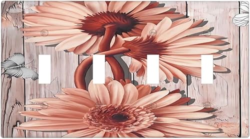 Miniatura 52 de Deep Blue Sea Turtles 1 Gang Outlet Covers Duplex Receptáculo Placa de pared Decorativa Eléctrica Placa Delantera Interruptores de Luz para Cocina