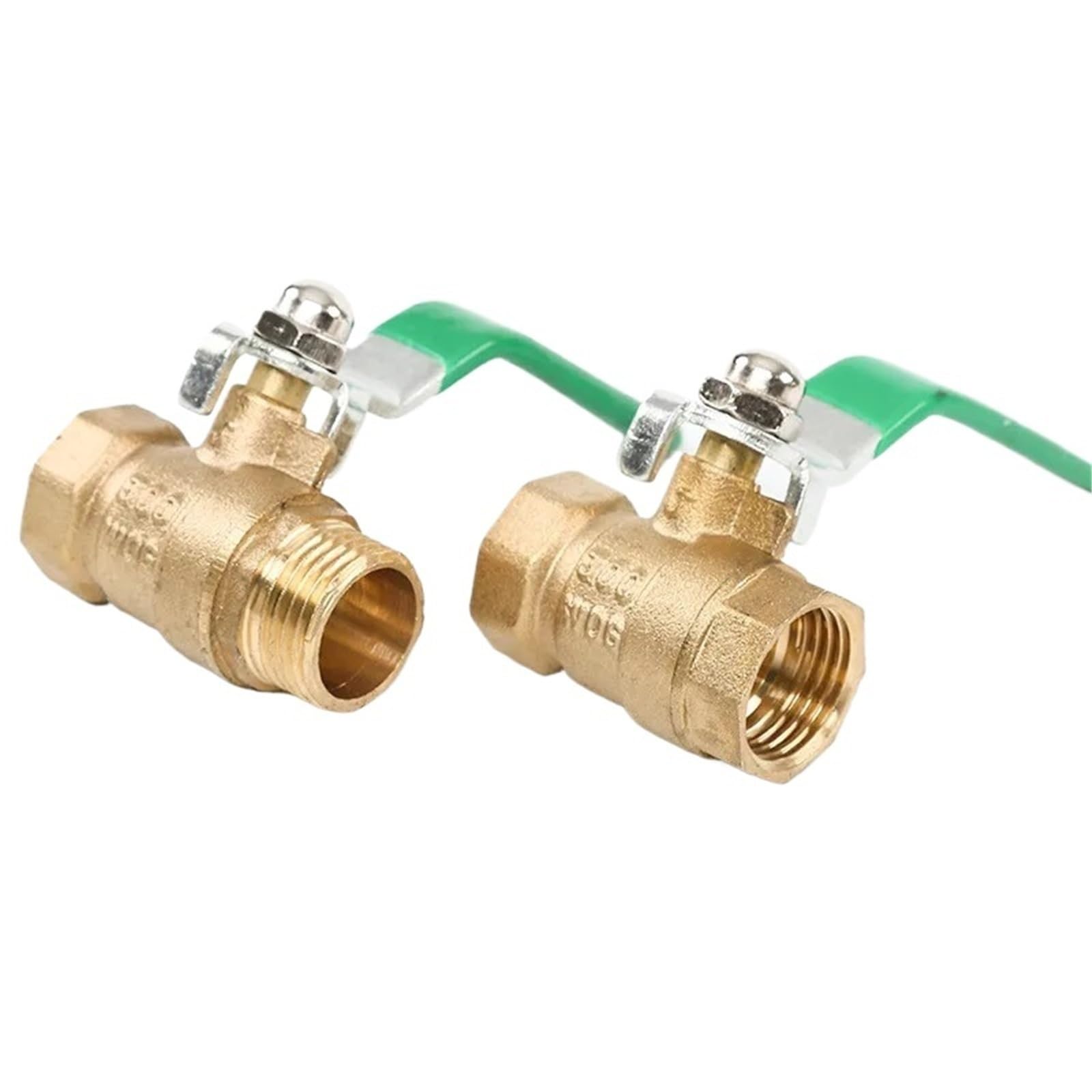 Robinet plomberie laiton 1/2 mâle femelle vanne boisseau sphérique eau gaz