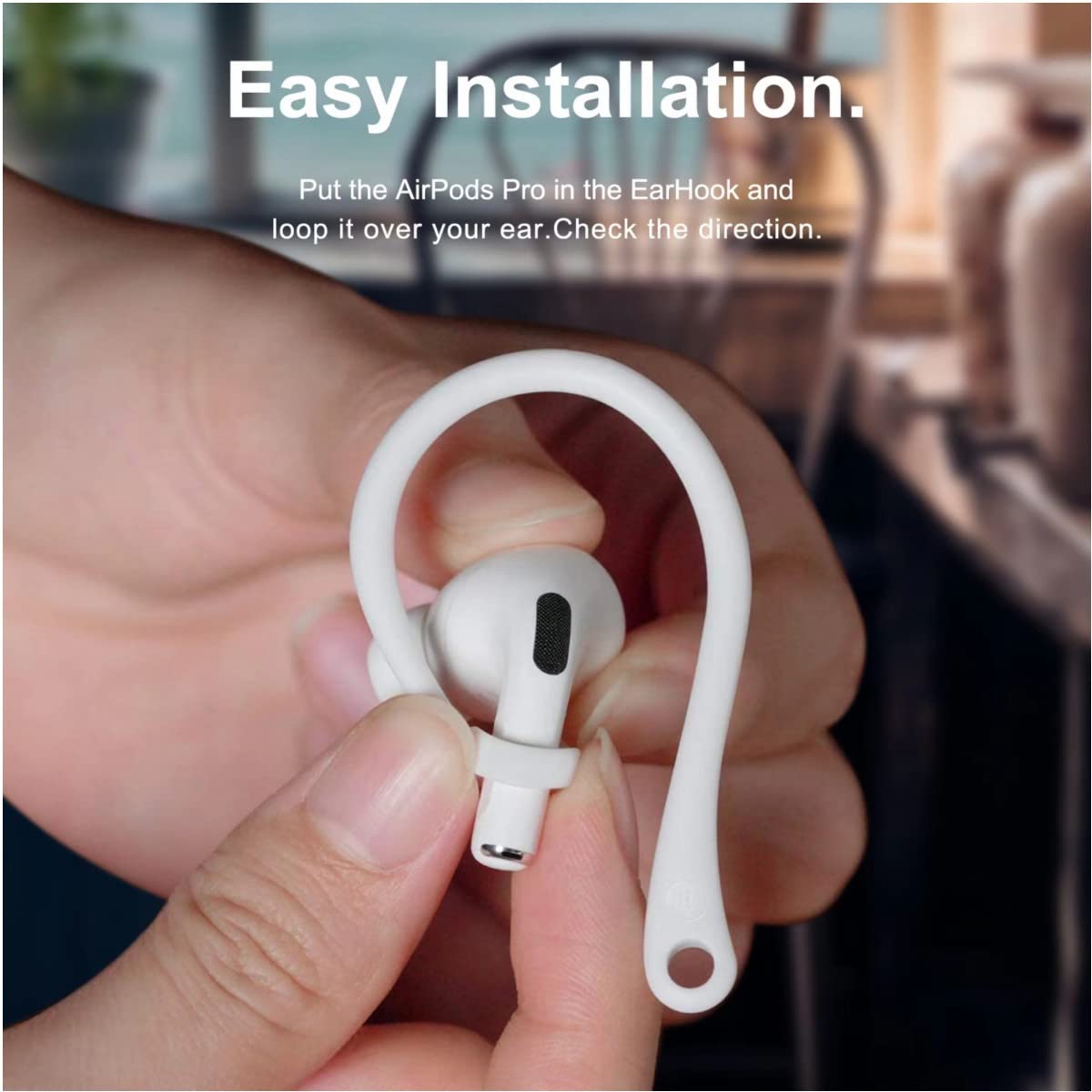Ganci per Orecchie Anti-Smarrimento, 4paia Gancio Anticaduta Compatibile con 3 e 2 e 1 e PRO Ganci per Auricolari Compatibili con la Maggior Parte delle Cuffie Bluetooth per attività Sportive