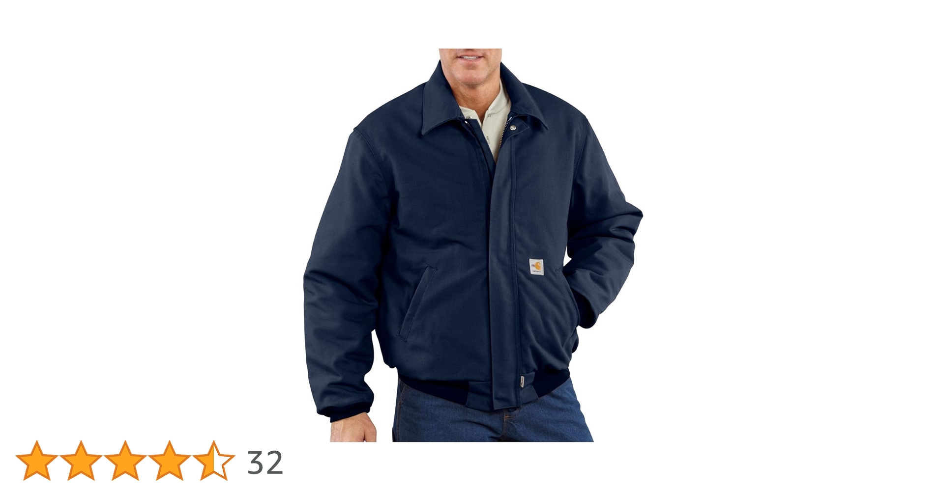 Carhartt FR ボンバージャケット Carhartt Men's Flame-Resistant Duck Bomber Jacket, Dark Navy