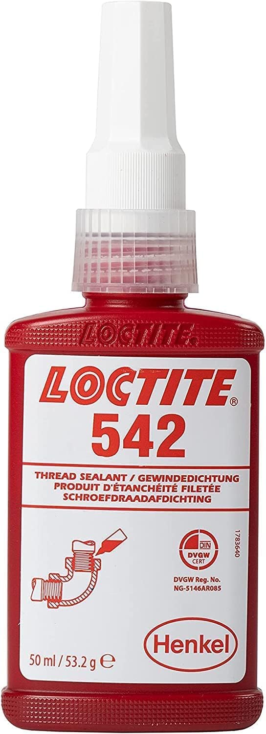 LOCTITE 542, Medium Strength Industrial Adhesive for Thread Sealing