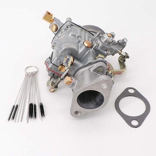 Miniatura 4 de KIPA Carburador apto para Jeep F Head 4-Cilindros Motores Willys CJ3b M38A1 CJ5 F134# 17701.02 923808 con junta y kit de herramientas de limpieza de