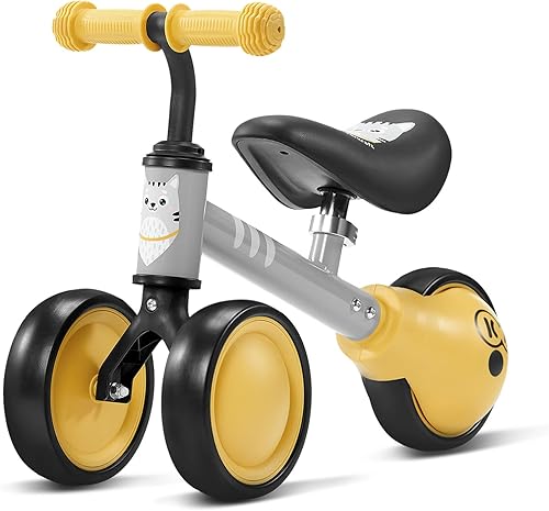 Draisienne bebe Kinderkraft Cutie 3 en 1 trois roues 12 mois jaune miel