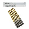 Pack of 6, 732-Inch Titanium Nitride Coated Drill Bit, Hex Shank, Premium M2 High Speed Steel, for Metal, Plastic, Wood