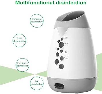 Hypochlorous Acid Generator, Detergent Making Machine, Electrolysis Machine for Home Cleaning, 2.5L Capacity, 110-220V, Non-Toxic Sanitizer & Disinfectant, Multi-Surface Safe, Food Grade