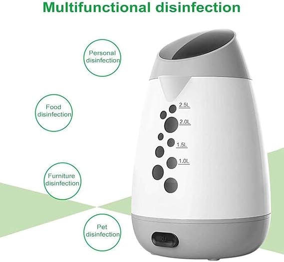 Hypochlorous Acid Generator, Detergent Making Machine, Electrolysis Machine for Home Cleaning, 2.5L Capacity, 110-220V, Non-Toxic Sanitizer & Disinfectant, Multi-Surface Safe, Food Grade