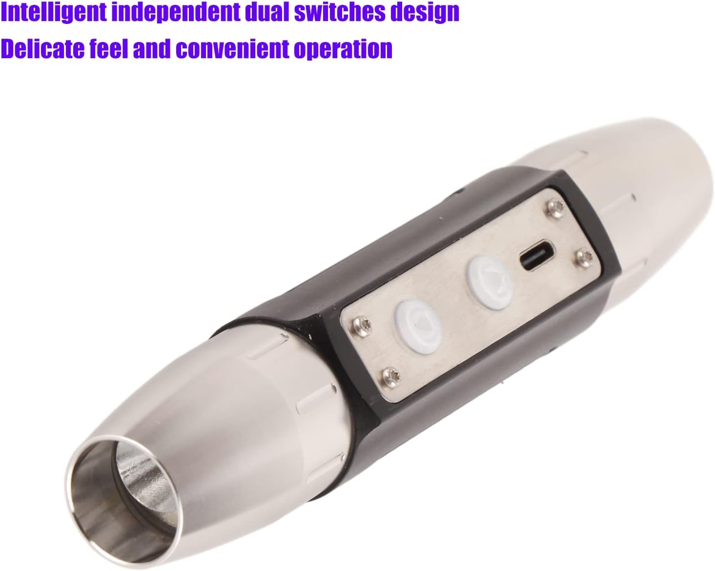 Gavigain Expert Jade Flashlight, Gem Tester Rechargeable Pen Light, Flashlight Portable Jewelry Appraisal Flashlight DX4 Four Light Source USB Rechargeable Torch