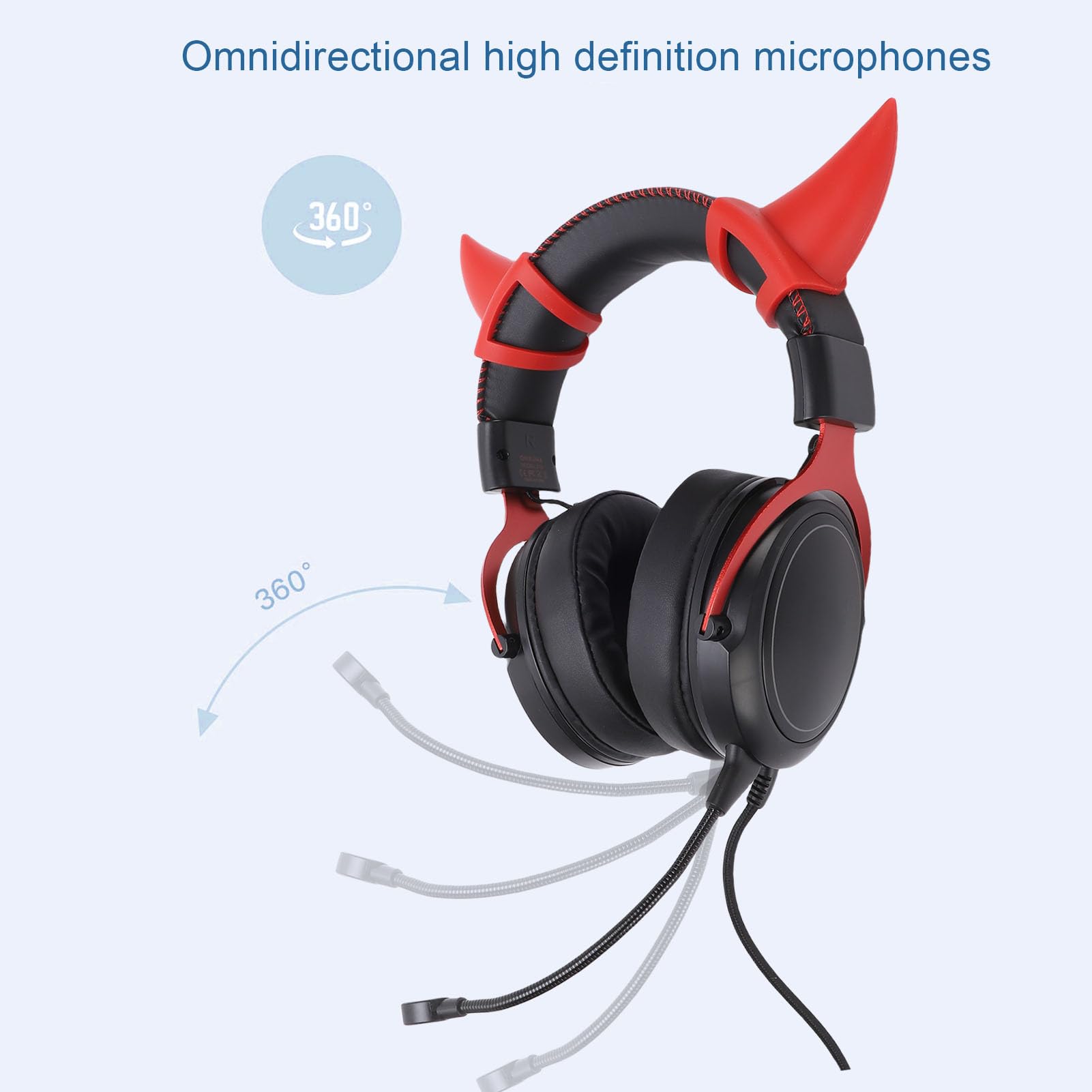 Julihai Cuffie da Gioco Cuffie Over-ear Cablate per PC con Luce RGB e Cancellazione del Rumore per Un'esperienza di Gioco Coinvolgente (#2)