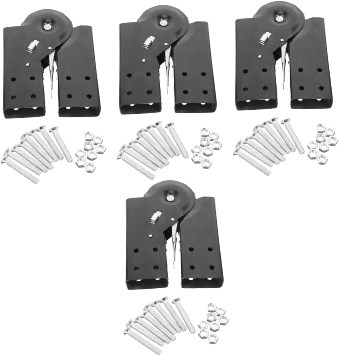 Gadpiparty 4pcs Folding Ladder Hinge Step Ladder Repair Parts Attic Step Hinge Kit for DIY Projects