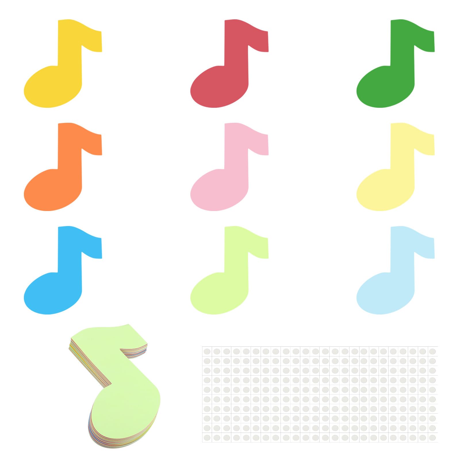 Símbolos de papel y recortes musicales PATIKIL para manualidades de música y tablón