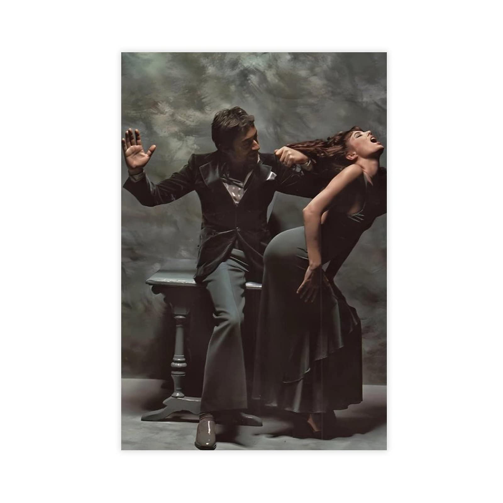 Poster Toile Serge Gainsbourg - Décoration Murale Chambre, Bureau, 30 X 45 Cm, Cadeau Fan