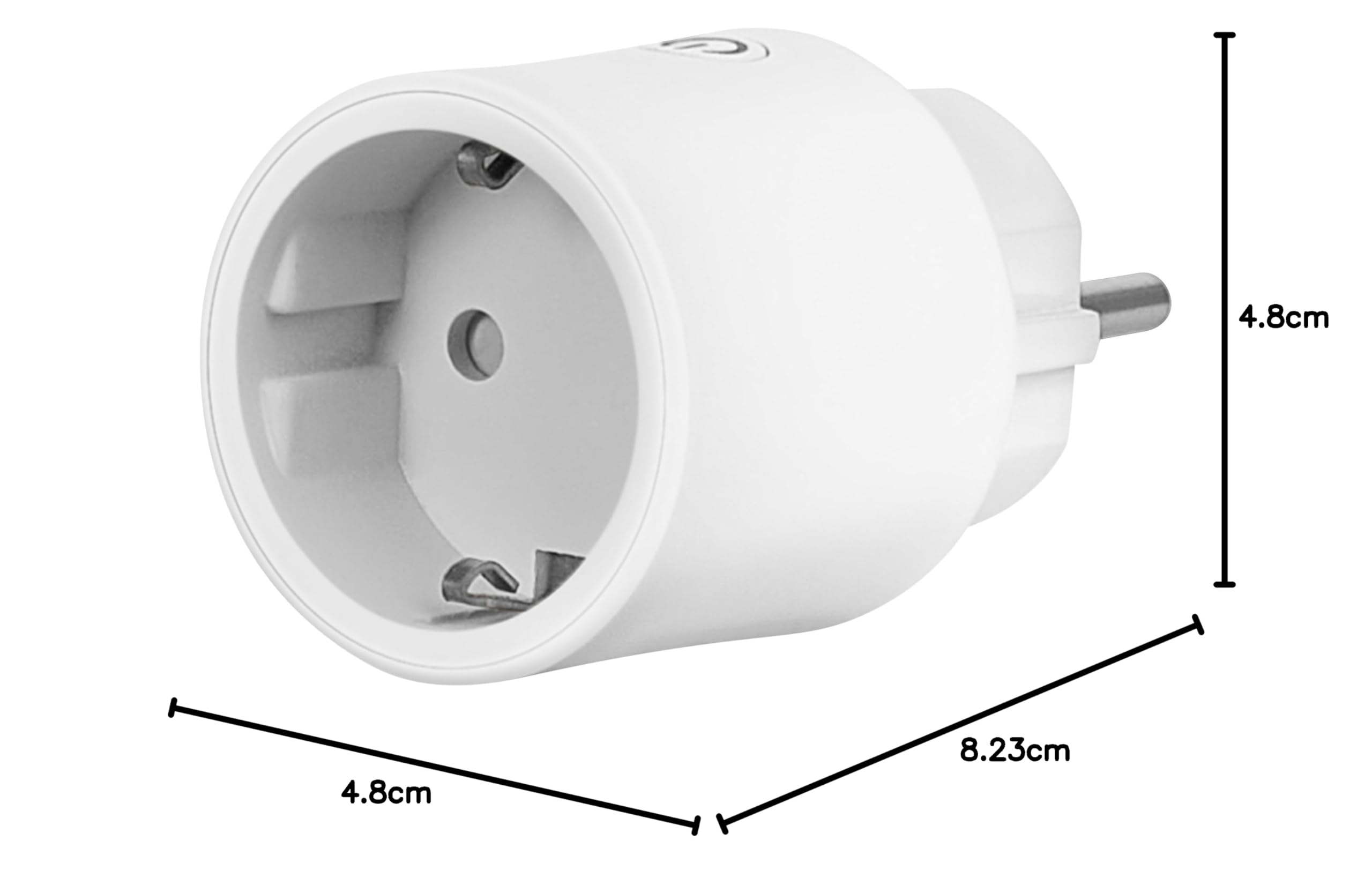OSRAM SMART+ Inteligentne gniazdko z Matter over WiFi, opracowane dla Alexa - łatwa konfiguracja jednym kliknięciem, integruje konwencjonalne urządzenia do 2.300W w inteligentnym domu, 1-pak