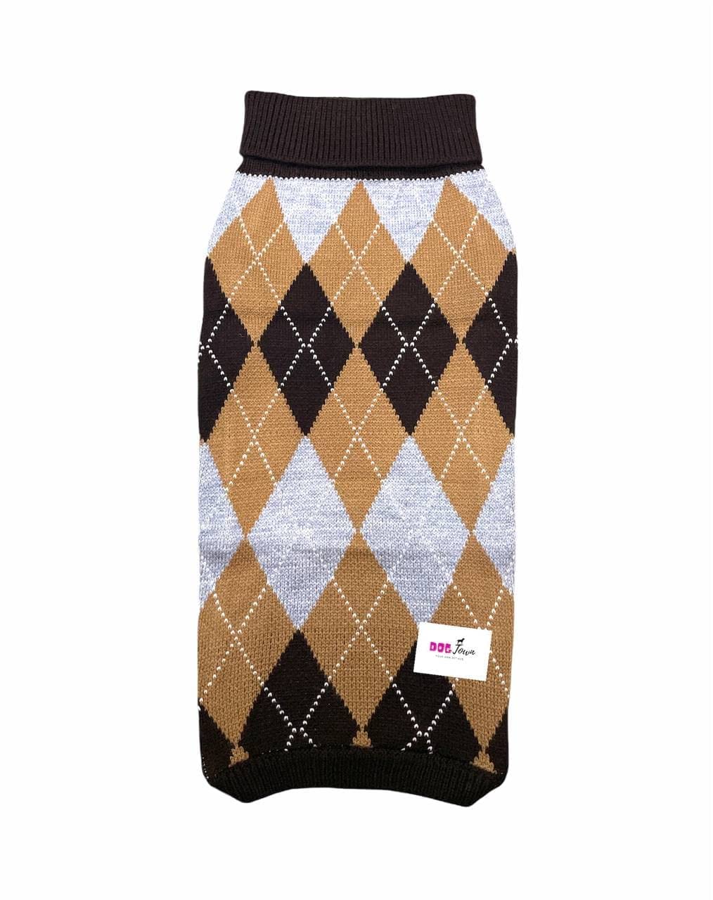 DOGTOWN Classic Cosy Check Sweater for Dogs, Pet | Stretchable and Soft Material |Made up with Acrylic Wool (XXL 24" INCH) (B09N2D5G1F) Amazon Price History, Amazon Price Tracker