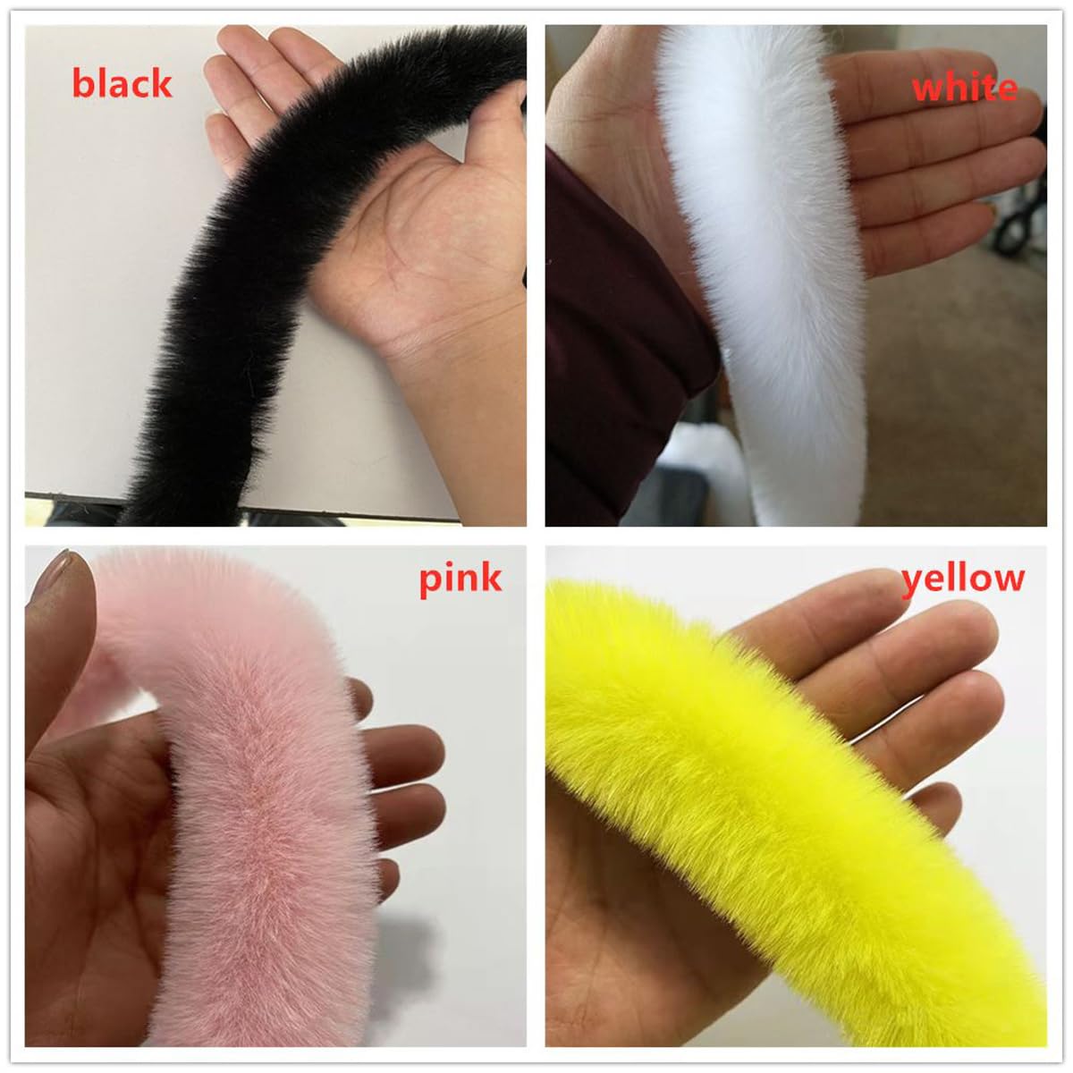 Amazon.com: Queenbox 2inx1Yard Faux Fur Trim Ribbon, Furry Stripe