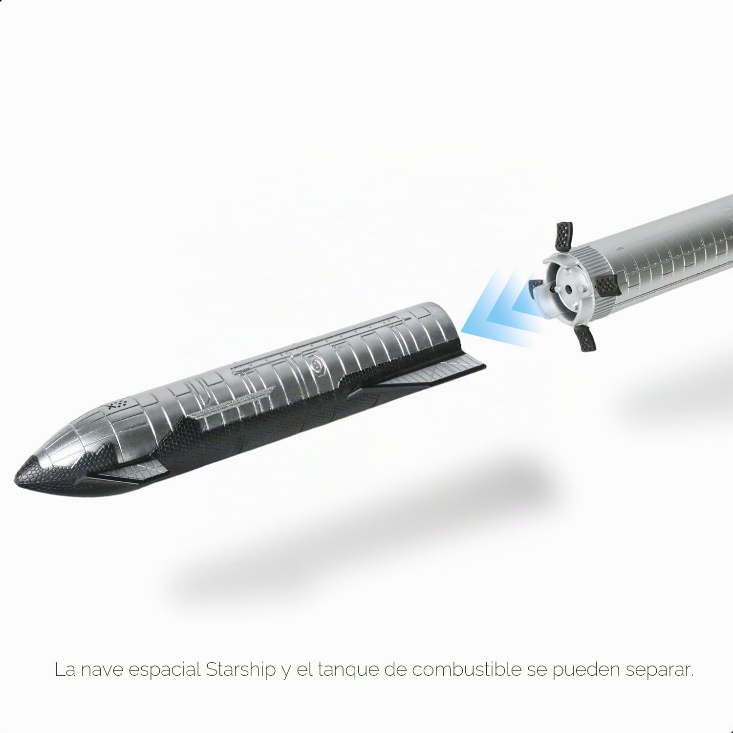 1/400 Starship Rocket Model Kits para SpaceX Rockets Adulto con soporte NASA Static Modelos Espacios para aficionados Regalo Pantalla Escritorio (14,57" L)
