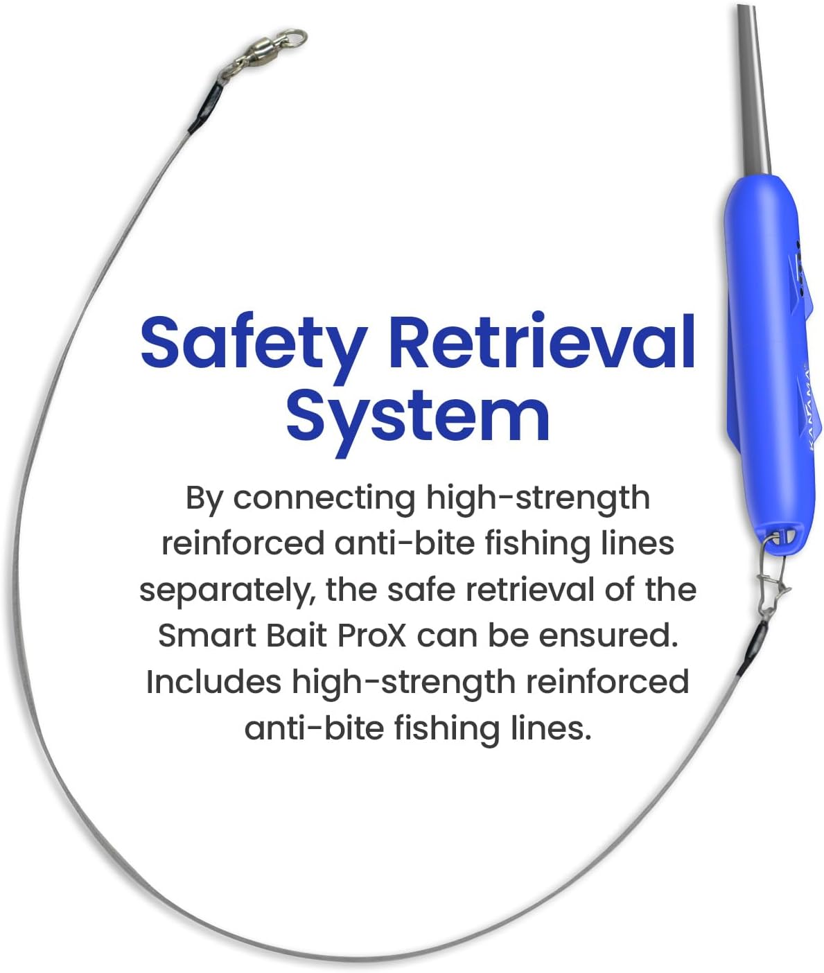 KANAMA Smart Bait Pro X - Electronic Fishing Lure 500M Waterproof Rechargeable Robotic Fishing Lure, Dead Fish Revival, Lifelike Action for Tuna, Grouper, Pike & More, Freshwater & Saltwater