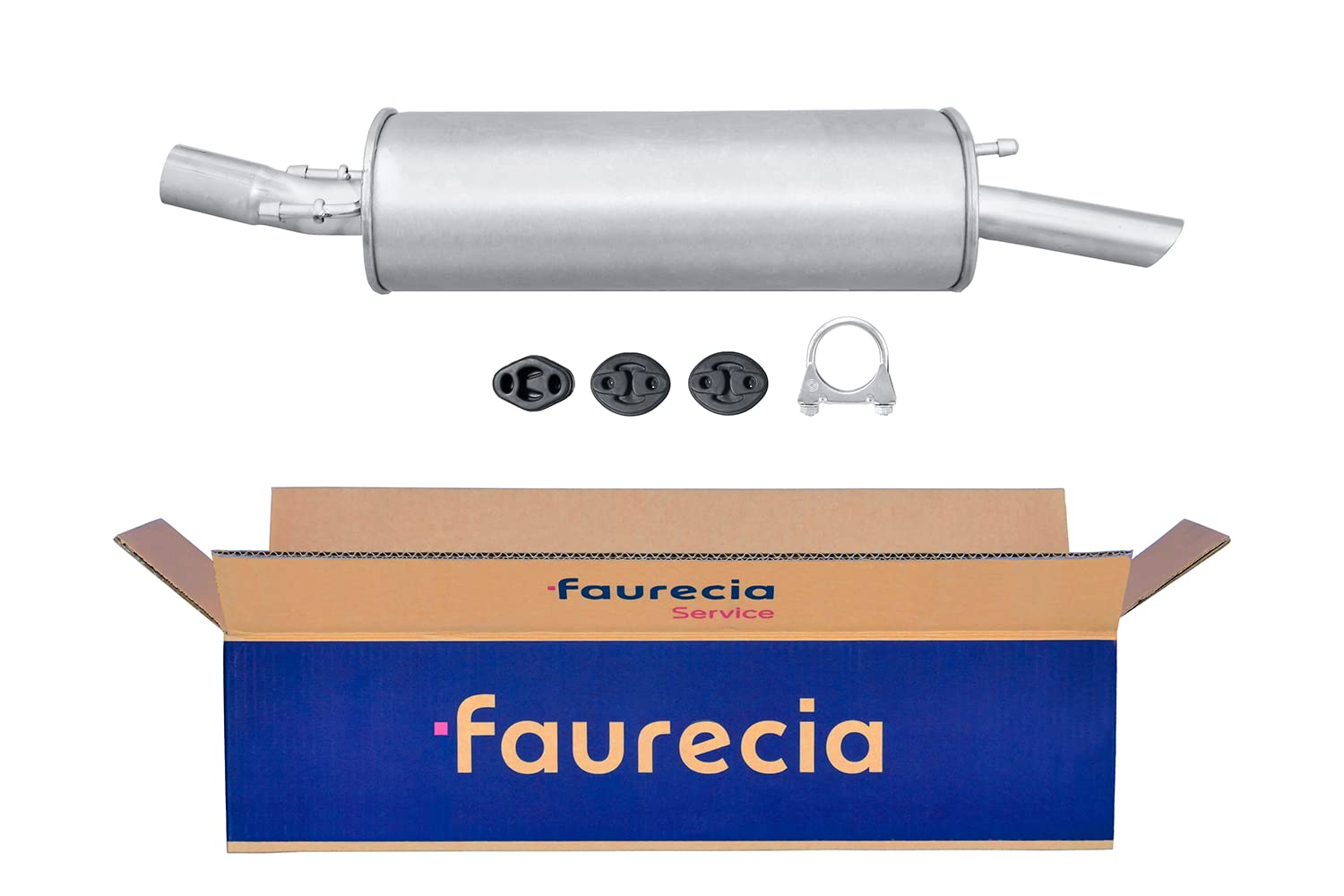 HELLA 8LD 366 029-941 Rear Silencer - Easy2Fit Kit - Rear - One Piece - Set with Attachments