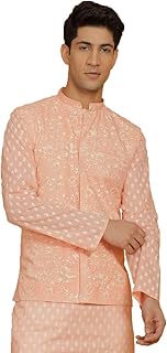 vastramay Men's Cotton Nehru Jacket I Allover Printed Jacket Regular Nehru Jacket I Fastive Party Wedding Neharu Jackets-picture-21