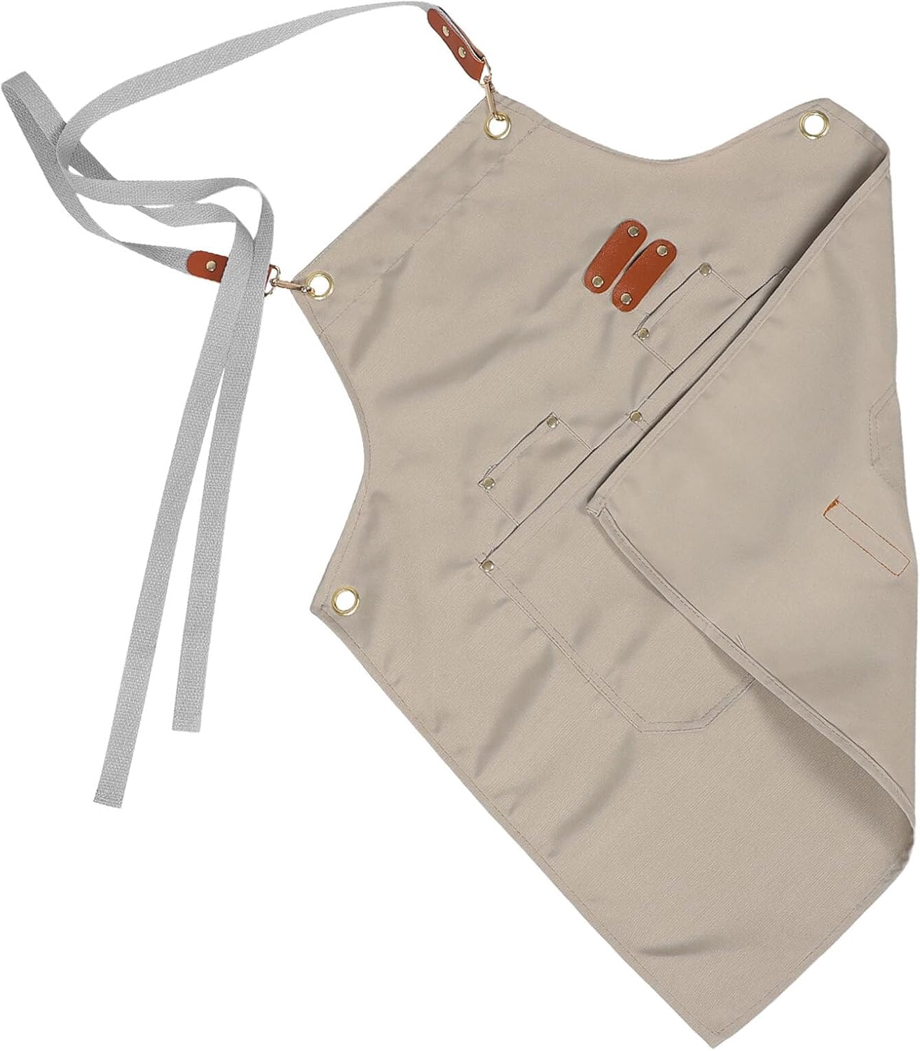 Waterproof Apron with Pockets for Art and Baking, Painting Smock, 60cm X 50cm Waterproof Canvas, Boys and Apron for School and Outdoor Crafts
