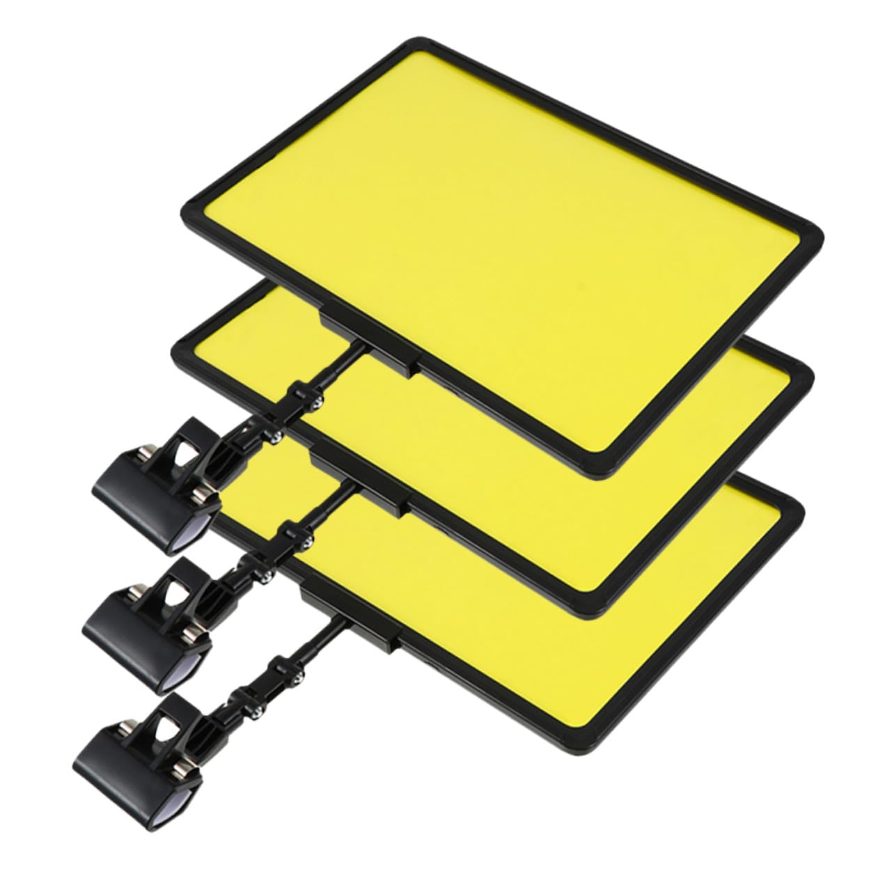 SUPVOX Porta-Prezzi per Supermercati 3 Pezzi Supporto Verticale per Cartellini dei Prezzi in ABS Resistente All’Usura Clip Multifunzione per Esposizione Prezzi di Frutta e Verdura in