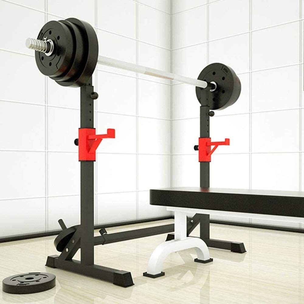 ERoomQ Adjustable Squat Rack Stands Fitness Barbell Rack Portable Strength Training Dumbbell Rack,Equipment 250kg Max Load,Perfect for Indoor Home Gym