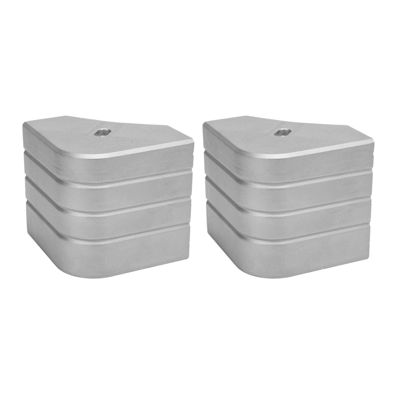 2 Pack Deck Corner Cap Heavy Duty with Height 3-1/8in to 3-3/16in Top 3-1/8in to 3-3/16in, Boat Corner Caps for 90 Deg Rounded Corner, Pontoon Deck Protection Dock Corner Bumper