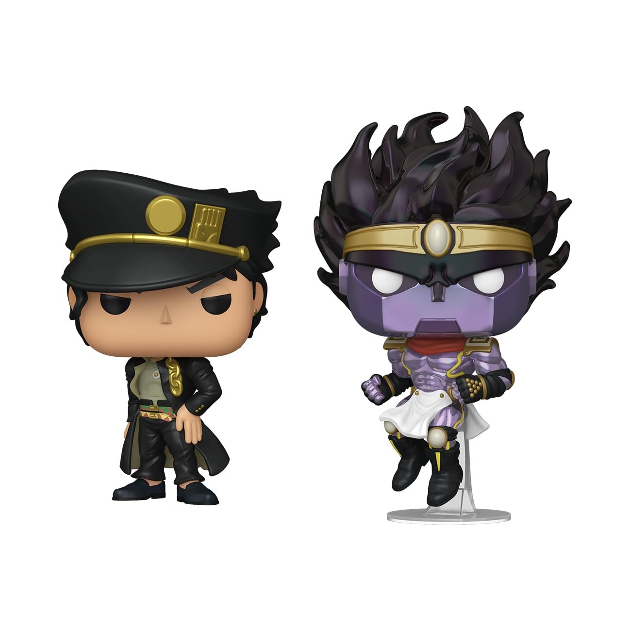 Funko POP! Animation: JoJo's Bizarre Adventure - Jotaro & Star Platinum - 2 Pack - Amazon Exklusiv - Sammelbare Vinylfigur - Geschenkidee - Offizielles Merchandise - Spielzeug für Kinder & Erwachsene