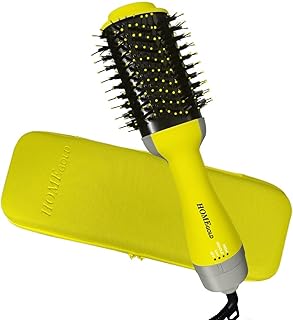 Hot Air Comb Hair Dryer Brush 2500W One Step Blow Dryer And Volumizer With Ceramic Coating, 3 Heat Speed Settings, Ionic Hot Air Brush For Smooth Shiny Hair, Styling Comb For All Hair Types, HG-1918