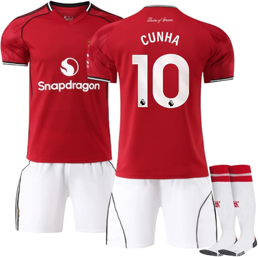 25-26 シーズン マンチェスターU ユニフォーム 選手版10 番 クーニャ 25-26 シーズン （マン U)ホーム 選手版 ユニフォーム10 番 クーニャ