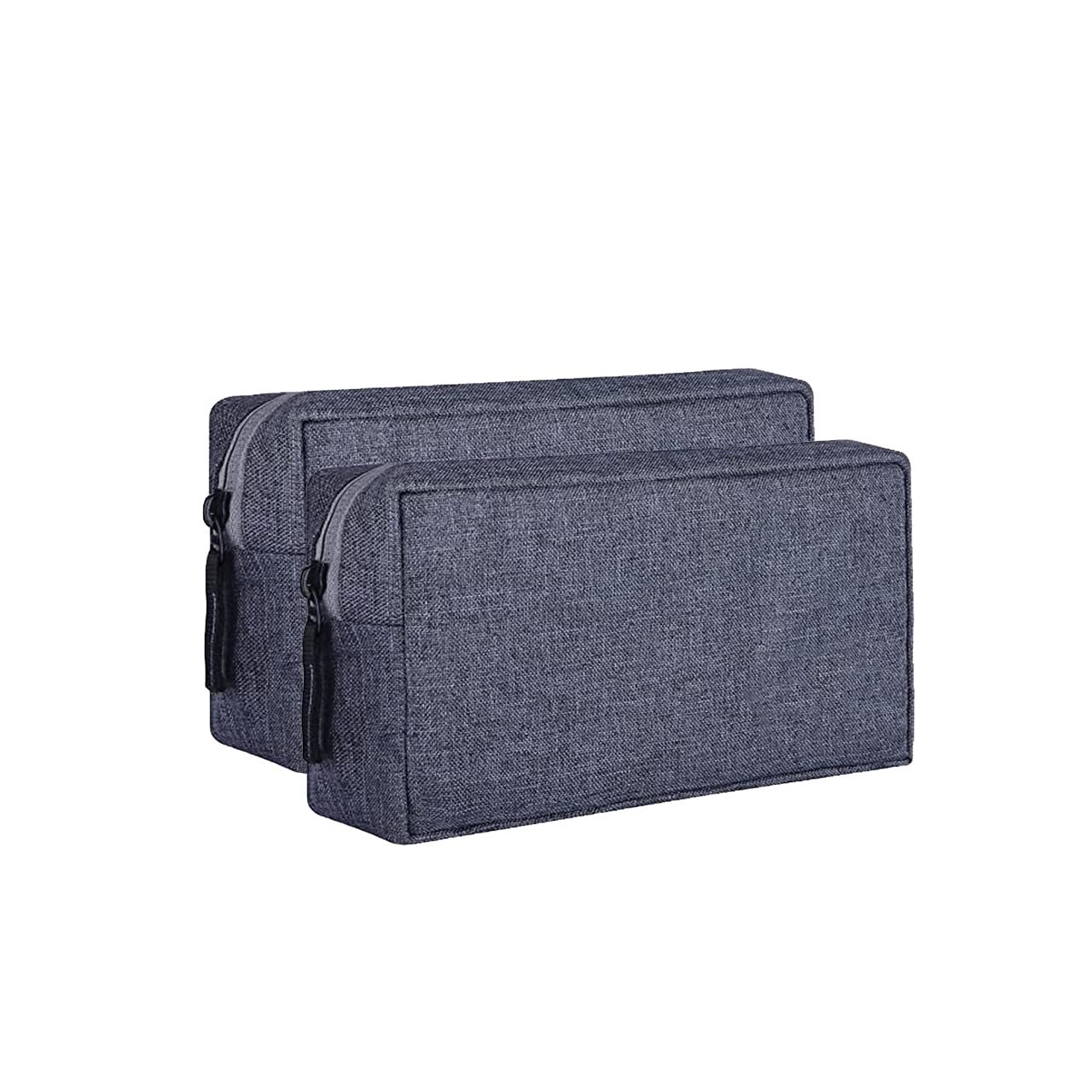 Roseworld Electronics Accessories Case, Durable Small Electronics Accessories Storage Bag Compatible Laptop Charger Various USB, Cables, Cords and Power Travel Gadget Carry Bag, Dark Gray (Pack of 2) (B0C576YR84) Amazon Price History, Amazon Price Tracker