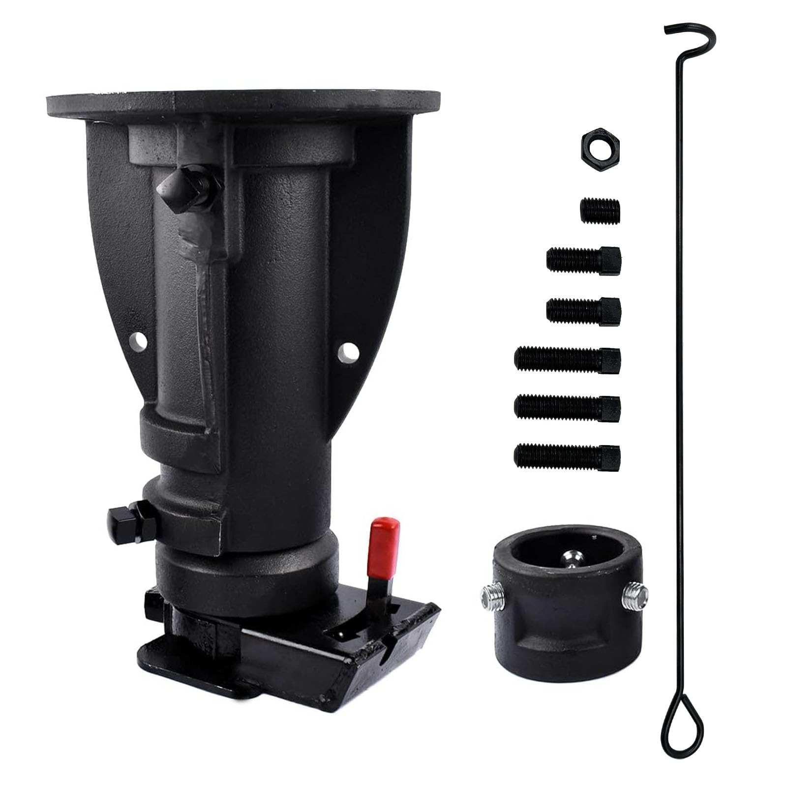 Photo 1 of C5G1216 12"-16" Adjustable Cushioned 5th Wheel to Gooseneck Adapter, Towing Capacity 20000 Lbs, Fifth Gooseneck Adapter for Camper/RV/Trailer's Kingpin Box
