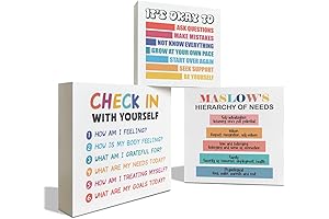 Counselor Office Decor | Tiered Tray Decor | Wooden Wood Decor