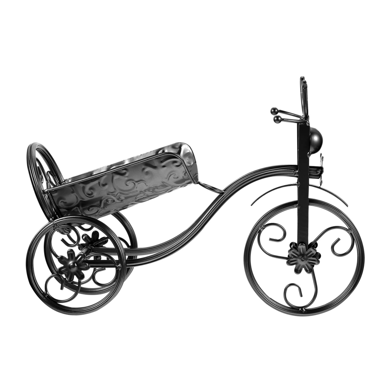 Porte-bouteilles métal noir original décoration de vin cadeau idéal pour amateurs et cafés