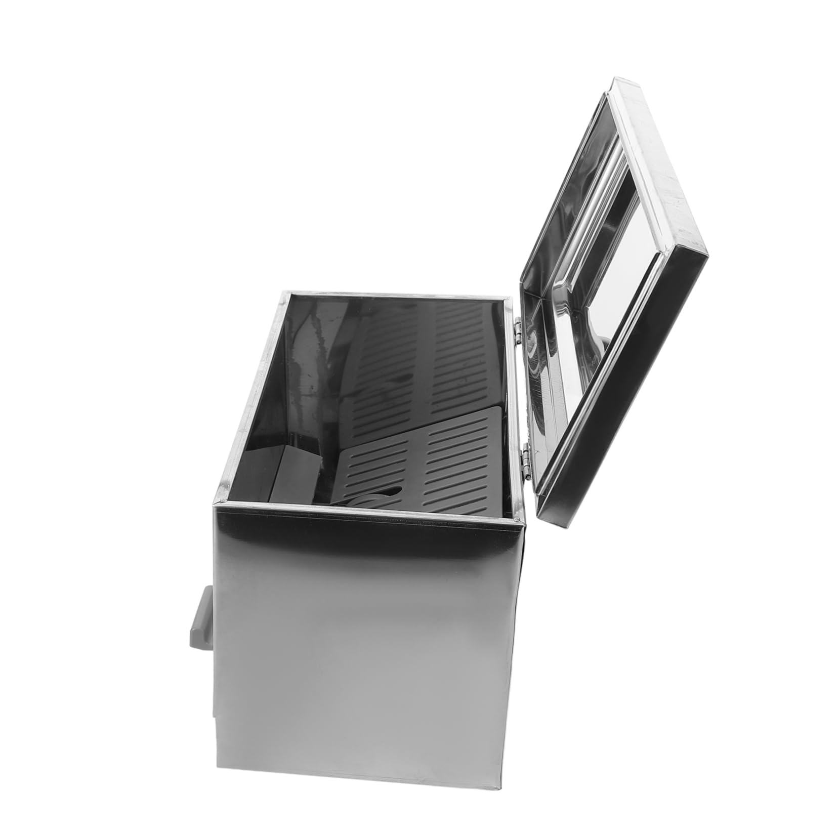 Alipis Porte-baguettes Grosse Capacité en Acier Inoxydable, Boîte de Rangement Couvercle pour Comptoir Cuisine et Buffet