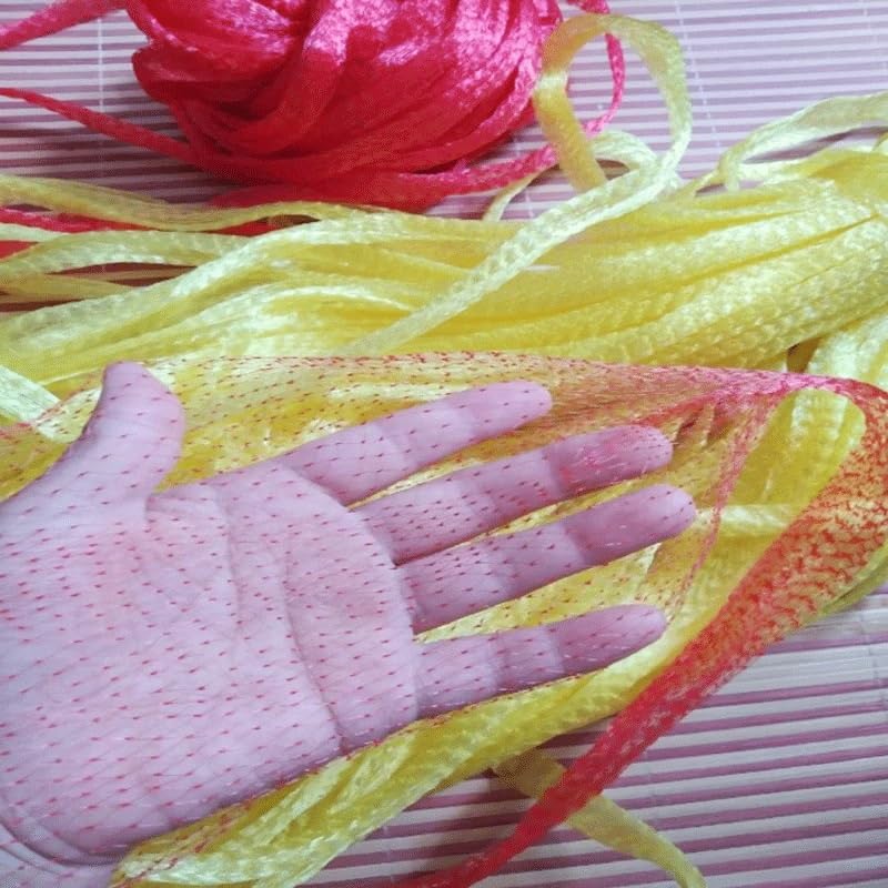 Sacchetti a Rete per Frutta, Sacchetto a Rete in Nylon a Cilindro Lungo, for imballaggio da supermercato, imballaggio da Giocattolo, imballaggio da Frutta(1",50m)