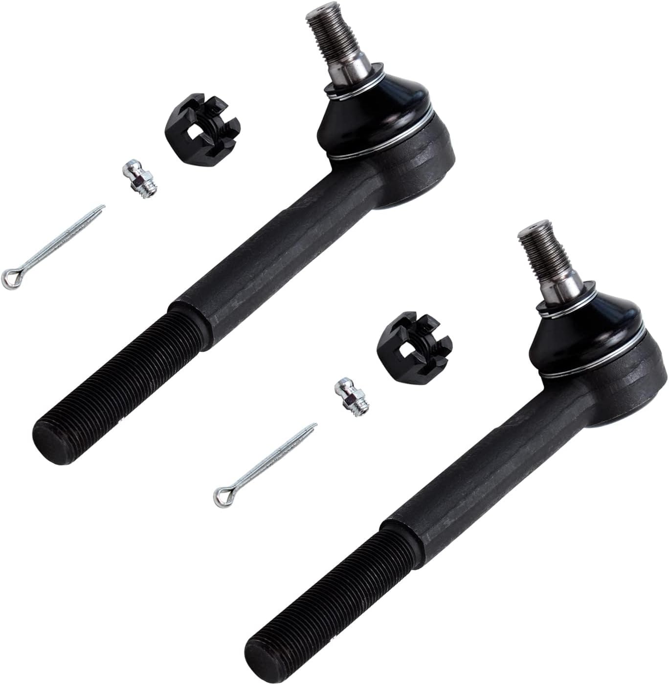 Detroit Axle - 2WD Front Tie Rods Ball Joints for 1984-1995 Toyota Pickup 4 Inner & Outer Tie Rod End Links 2 Upper Ball Joints 1985 1986 1987 1988 1989 1990 1991 1992 1993 1994 Replacement