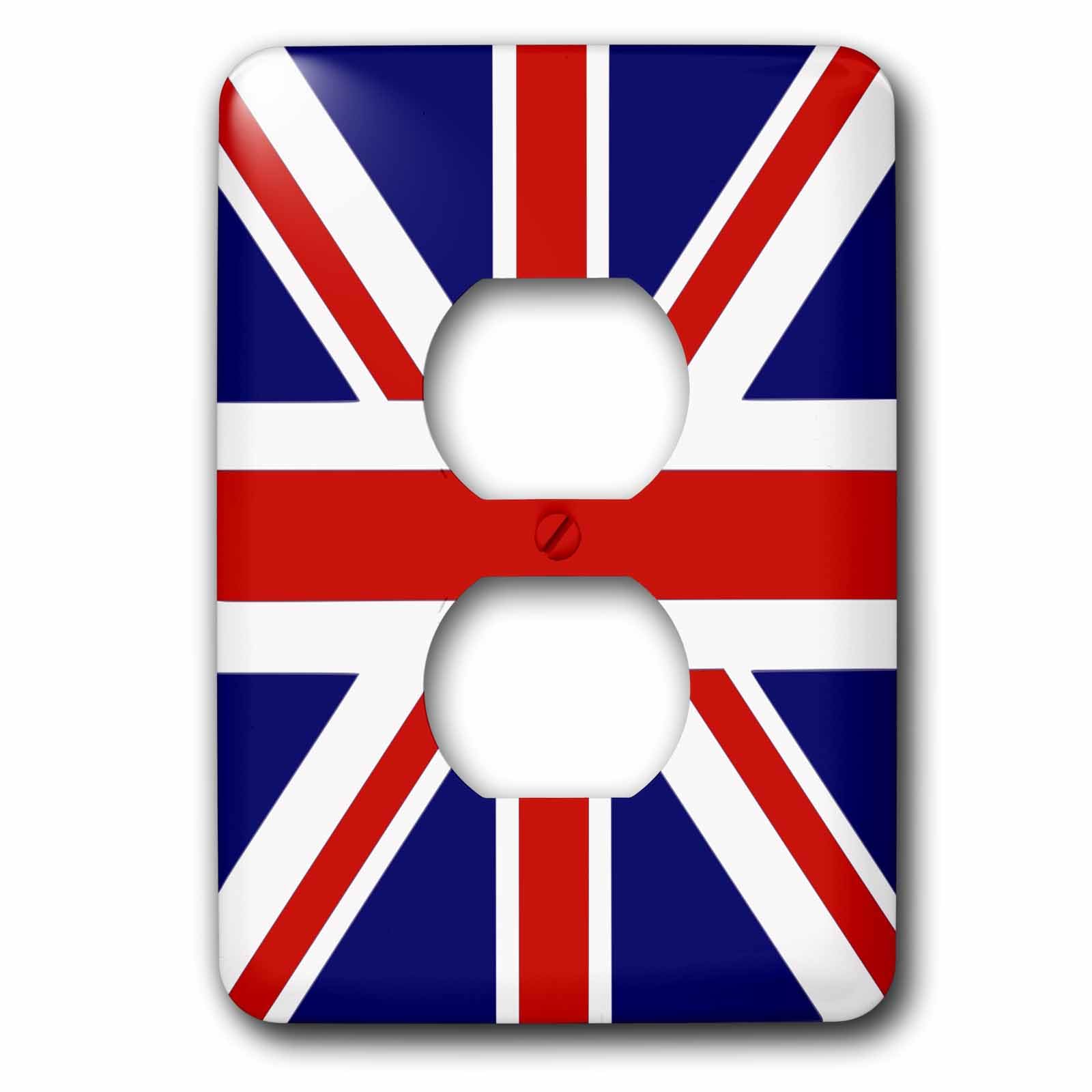 Drapeau britannique Union Jack plaque de prise double pour déco anglaise