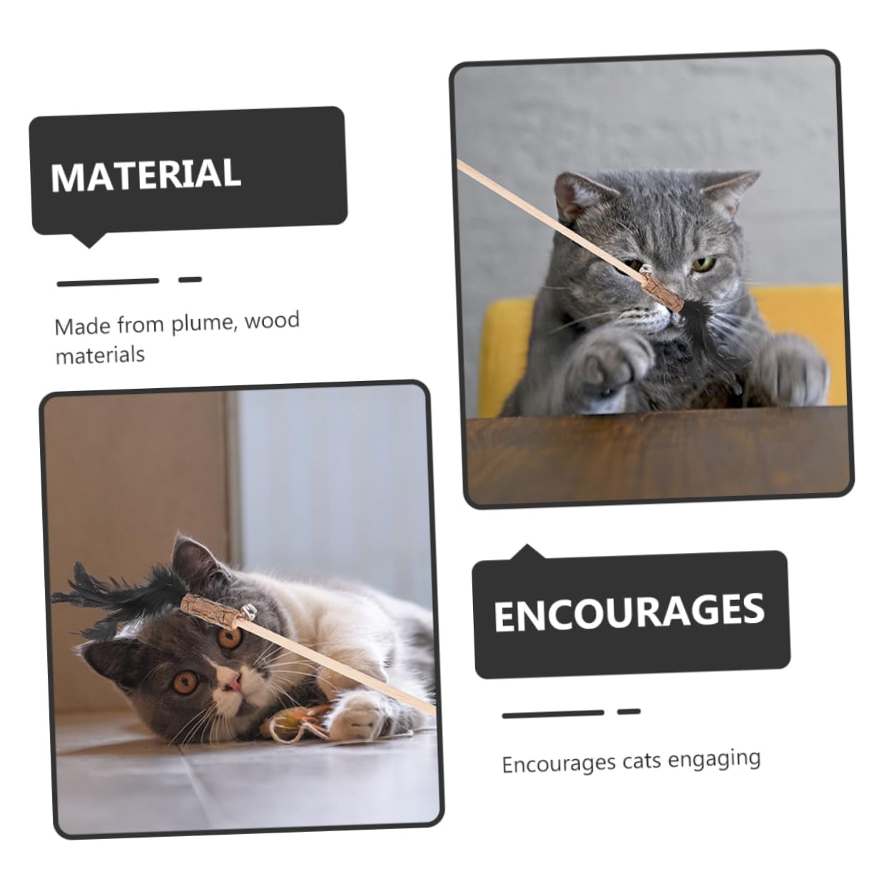 Supvox 15stücke Teiliges Interaktives Katzenspielzeug Plume Und Katzenminze Lustige Teaser Für Katzen Und Kätzchen Zur Selbstbeschäftigung Körperlichen Aktivität