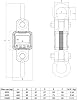 Dinamómetro, medidor de fuerza de cuerda de 5T/10T, medidor de tensión, báscula de grúa digital 5000kg/10000kg (Cap 10T precisión 5kg) 5