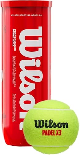 WILSON X3 Padel Ball - Yellow, 3 Ball Can