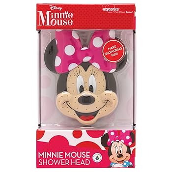 Oxygenics 78268 Minnie Mouse Fixed Shower head, Pink/Black