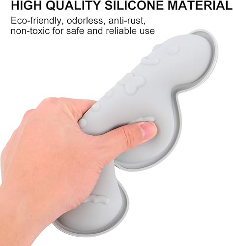 Miniatura 7 de Hemoton Moldes de silicona para tartas, 2 piezas de moldes de silicona para tartas en forma de pan de jengibre, moldes para tartas, moldes para